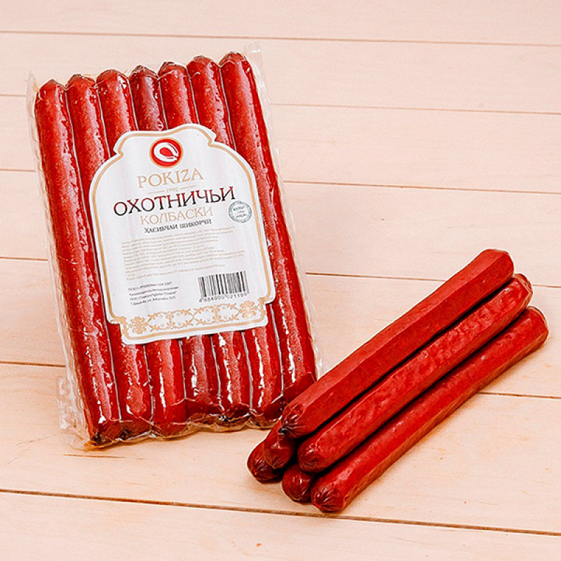 Колбаски охотничьи «Покиза» 350(+/-15) гр.