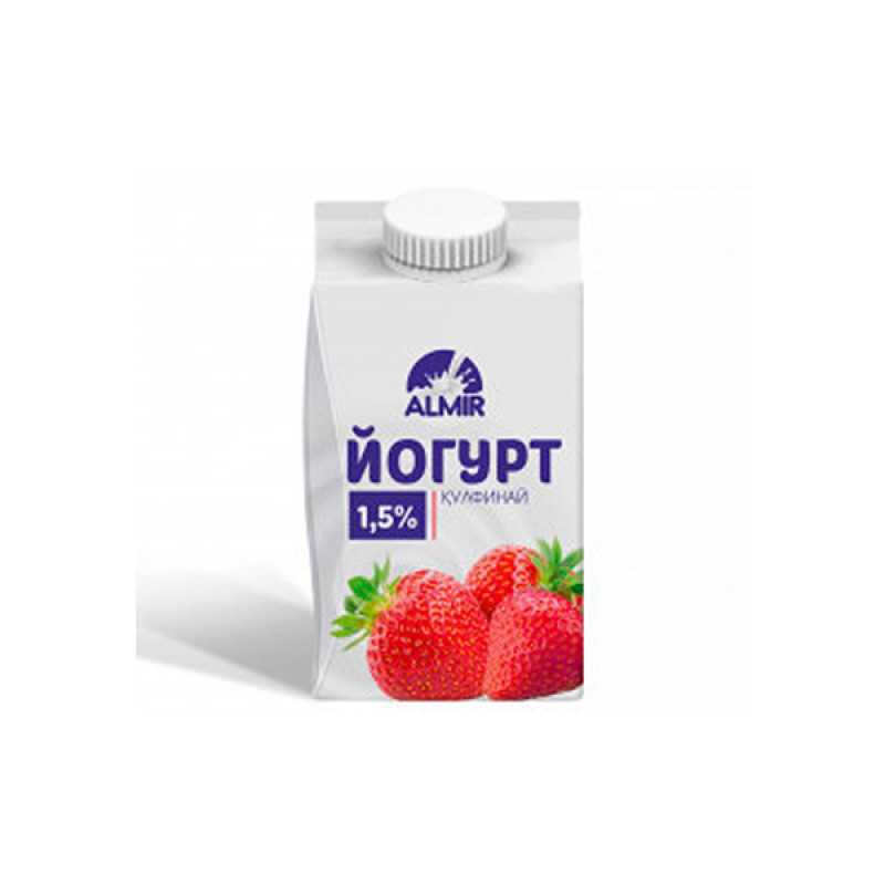 Йогурт питьевой со вкусом клубники Almir 1.5% 500 г