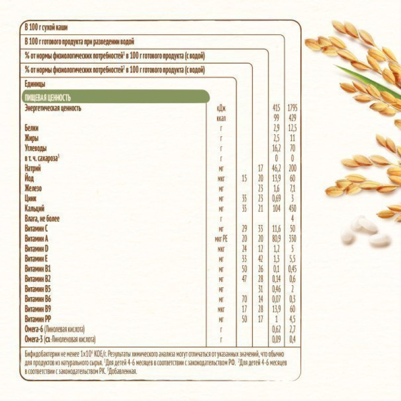 "NESTLÉ®" Молочная рисовая каша, с 4 месяцев, 200 г