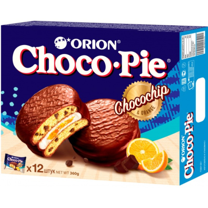 Пирожное ORION "Choco Pie Chocochip" 360 г
