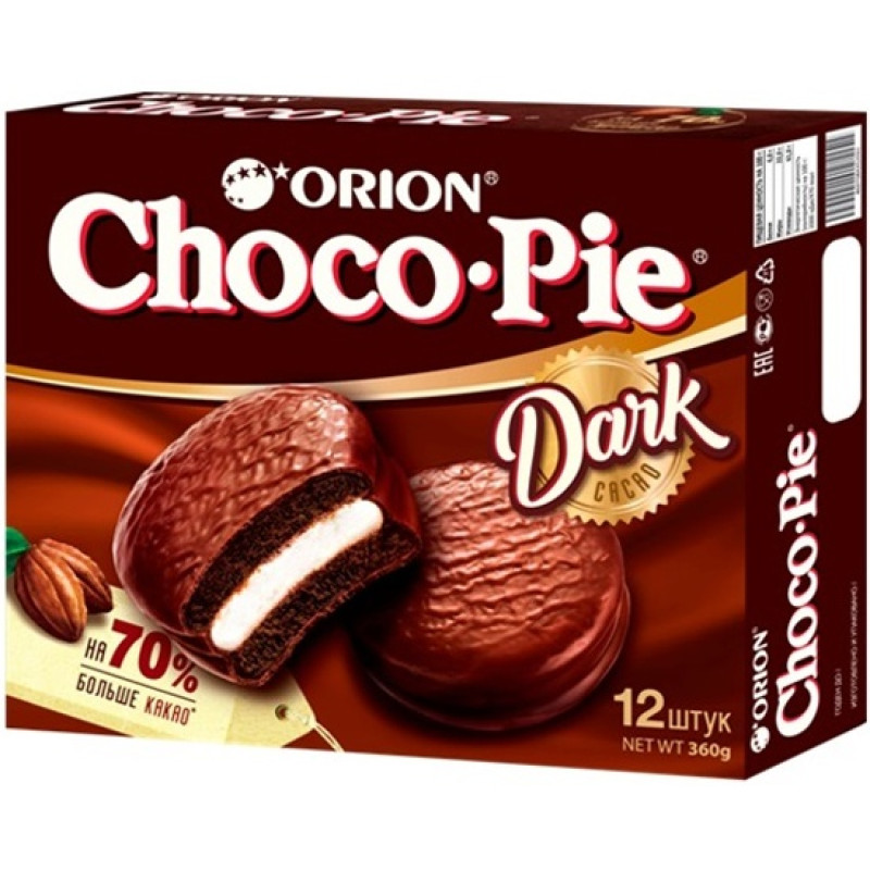 Пирожное ORION "Choco Pie Dark" 360 г